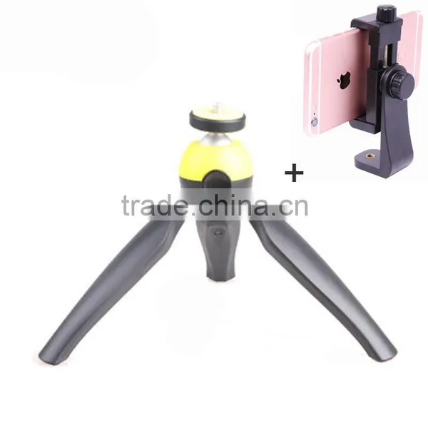 Strong 360 Rotable Camera Tripod Holder With Rotation Phone Clip Mount for IPhone7/7plus/6/6s/6plus/5,SamsungS6 S9/Note 2 3 4 5 photo-5