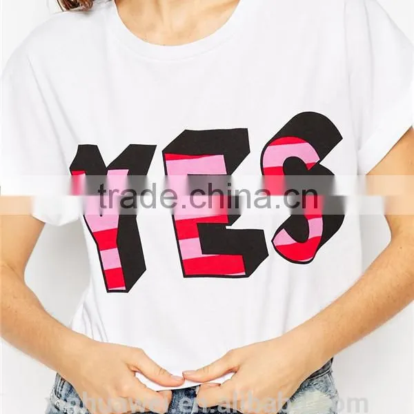 2016 Hot White T-shirt Cotton T-shirt Women t Shirts photo-2