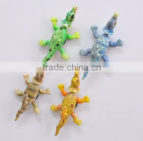 6 Inch Plastic Crocodile Eat Fish Handmade Popular Fridge Magnet photo-4