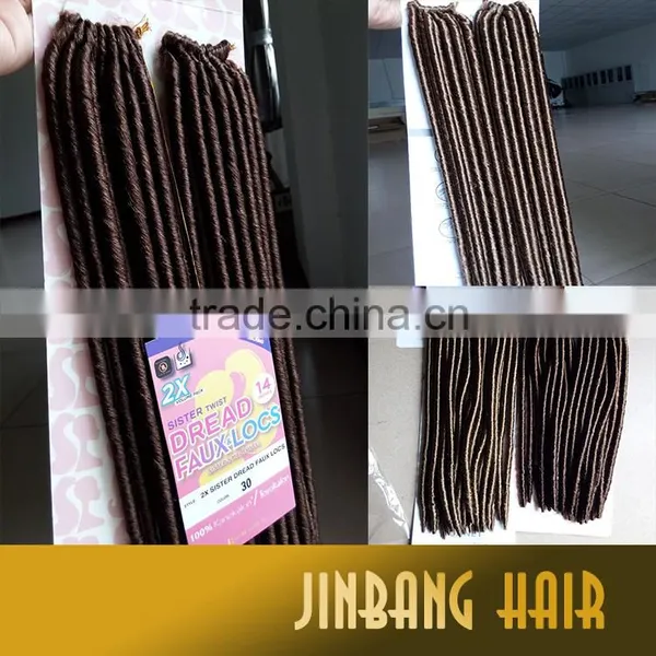 New Premium Synthetic Hair Crochet Braids 14inch Wholesale 2x Havana Mambo Fauxlocs photo-5