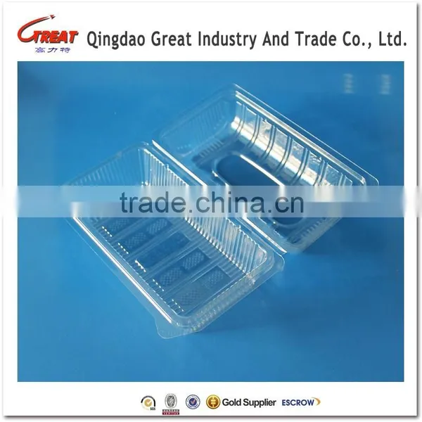 Food Grade Plastic Fruit Container for Food Vegetables Cakes Fruits Large Size photo-4