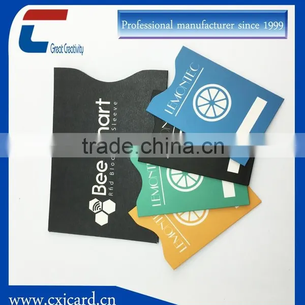 Aluminum Foil Rfid Blocking Sleeve for Credit Card and Passpaort Imformation Protector Supplier's Choice photo-5