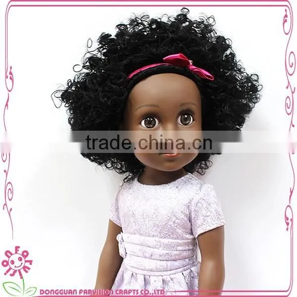 Boutique Doll Vinyl For Kids Afro 18'' Black Vinyl Baby Doll photo-4