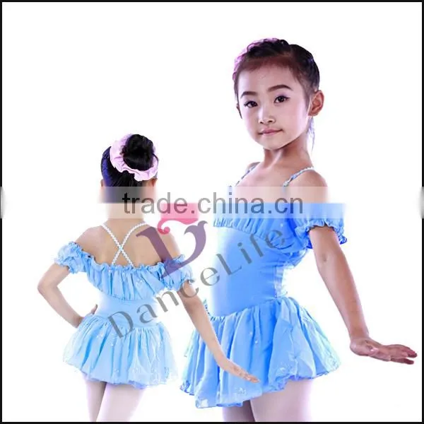 C2132 Hot Sale Blue Ballet Costumes for Girls Wholesale Kids Ballet Dance Costumes