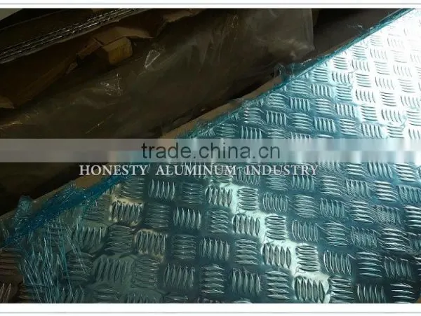 High Quality 5052 5754 5083 H32 H34 H36 Aluminum Chequred Plate photo-5