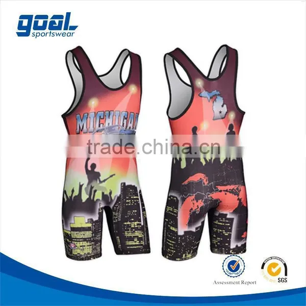 Top Quality Sports Custom Wrestling Singlet/jersey