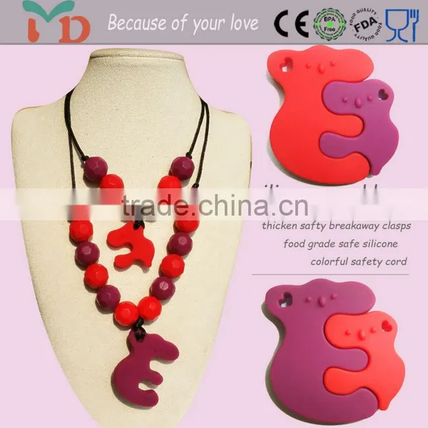 2015 Latest BPA Free Food Grade Soft Silicone Koala Teether/ Silicone Baby Teether photo-2