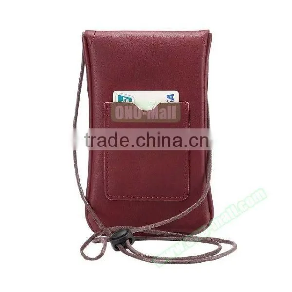 New Fashion Cell Phone Shoulder Strap Bag, Leather Case Cover for 5.7 Inch Mobile Phone photo-2