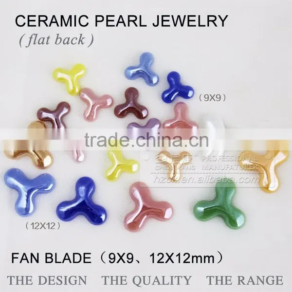 Factory Wholesale Ceramics Pearl 12mm Fan Blade Unfading Can Resist High Temperate photo-2
