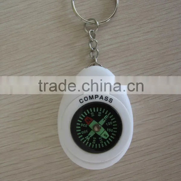 Mini compass keyring