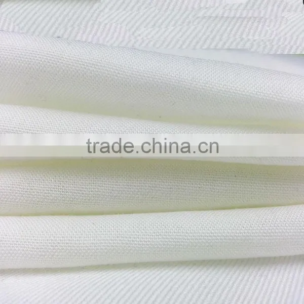2016 Xiangsheng 30s Cotton/rayon Plain Dyeing Woven Pure White Tabby Fabric photo-5