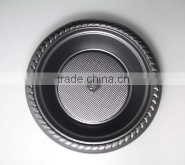 Disposable 7inch Plastic Black PS Round Soup Bowl ,hot Sale