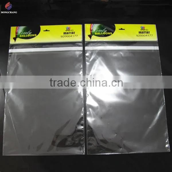 Custom Printed Bopp Header Plastic Bag With Euro Slot and Permanent Tape for Balloon Packaging photo-6