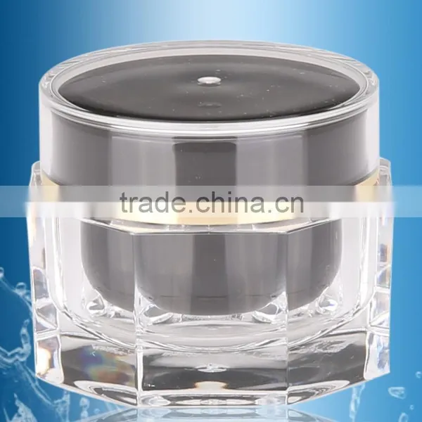 Octagonal Acrylic Cosmetic Jar