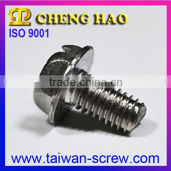Taiwan Supplier Slotted Pan Head Hex Screw photo-2