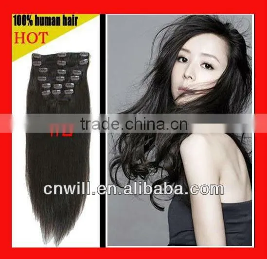 26 Inch Human Hair Remy Clip in Hair Extensions photo-5