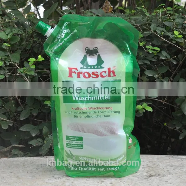 Plastic Spout Pouch Bag For Liquit Detergent photo-3