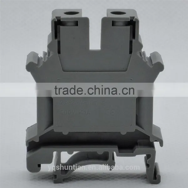UK Series Din Rail Terminal Block UK16N WJHT 1.5 UK 1.5 Brass Copper Electrical Terminal Block photo-3