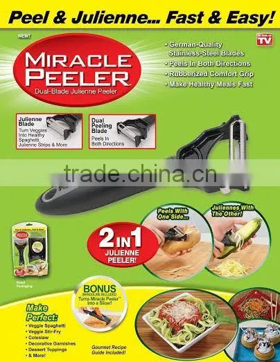 Ultipurpose 3 in 1 Peeler Double Sided Julienne Vegetable Peeler photo-3