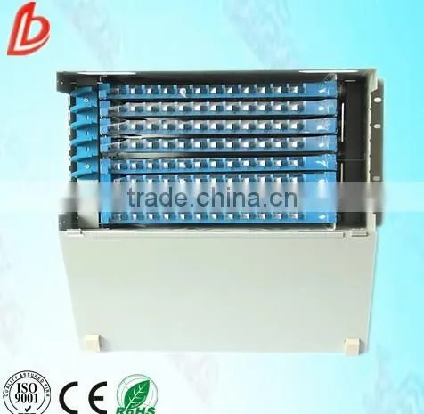 Black White Cold Rolled Carbon Sheet Steel Fibre Optica Patch Panel Sc/fc/lc Connector Patch Panel photo-2