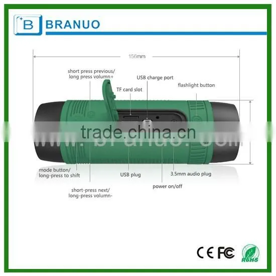 Mini Multifunctional Bluetooth Speaker With Power Bank, LED Light , TF Card ,F/M Radio photo-2