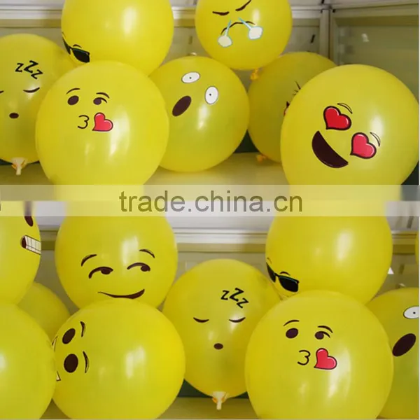 Hot Sale Large Helium Balloons Emoji Balloons for Christmas Decoration
