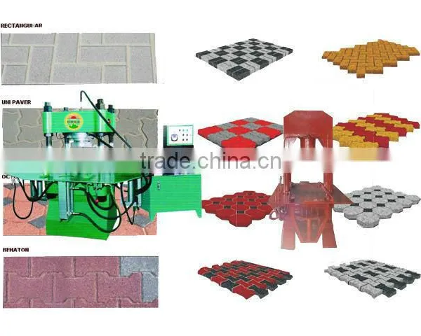 Automatic color Paving Brick Maker Machine