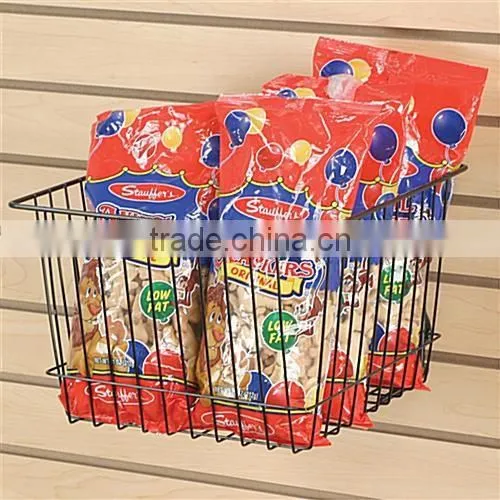 Slatwall/Gridwall Wire Basket,Metal Hanging Wire Basket photo-2