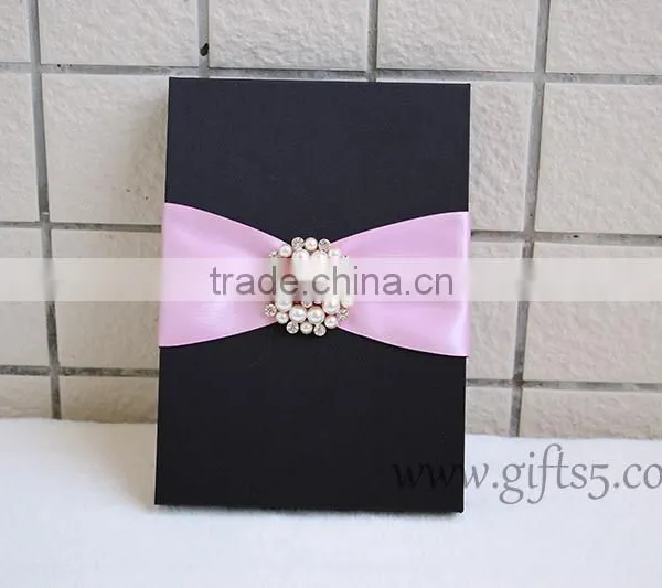 Black Wedding Invitation Boxes Wholesale photo-4