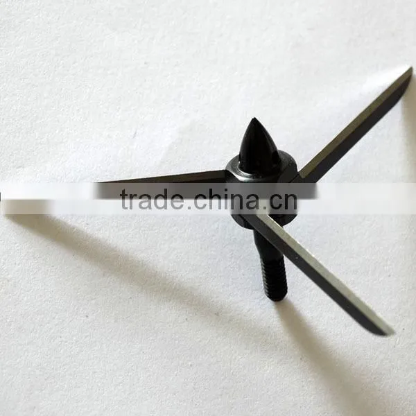 Bullhead 100 Grain 3 Blade Complete Heads Broadhead For Hunting photo-3