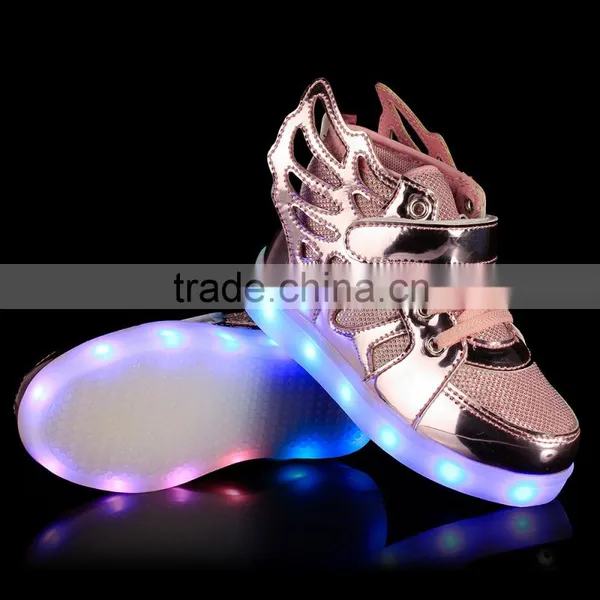 2016 Hot Selling Unisex Roller Shoe High Neck Shoes For Girls LED Light Up Shoes photo-6