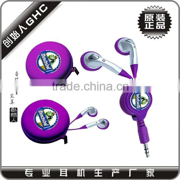 Double Retractable Earphone for Promotion photo-3