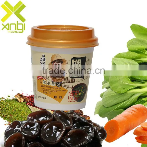 Savory Freeze Dried Cup Packed Original Flavour 6g Black Cloud Ear Fungus Instant Soup photo-2