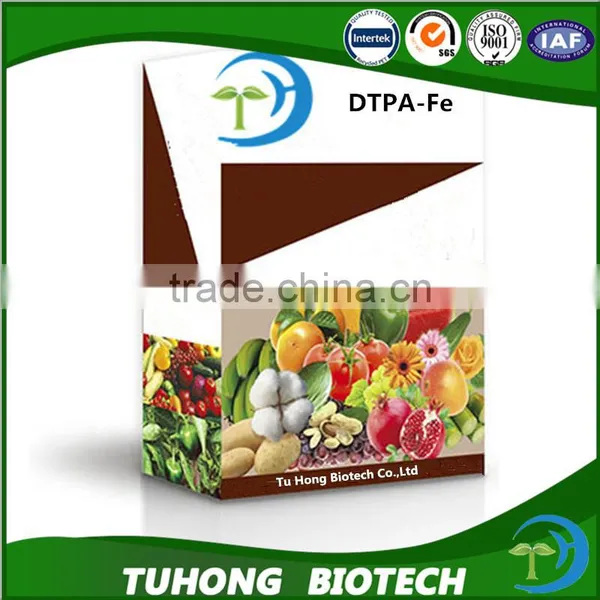 Agriculture Chelated Micronutrients DTPA Fe 11% Micronutrient Foliar Fertilizer CAS 12389-75-2