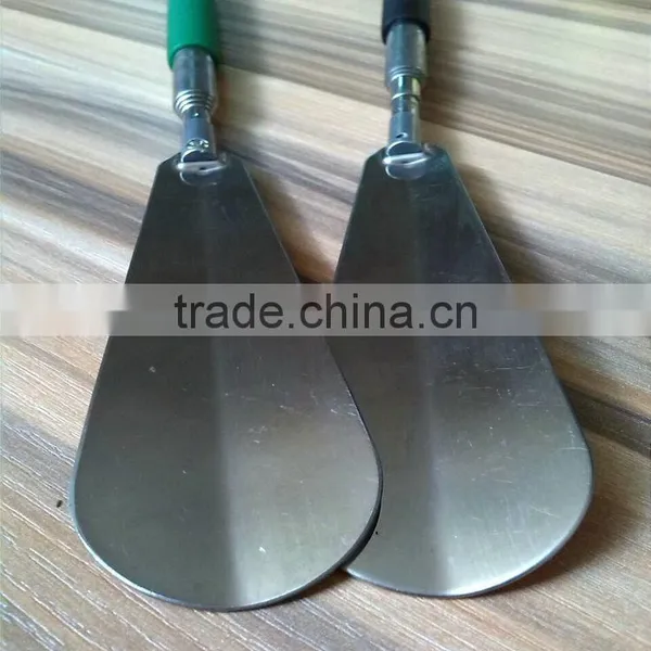 Extendable Stainless Steel Leather Shoe Horn