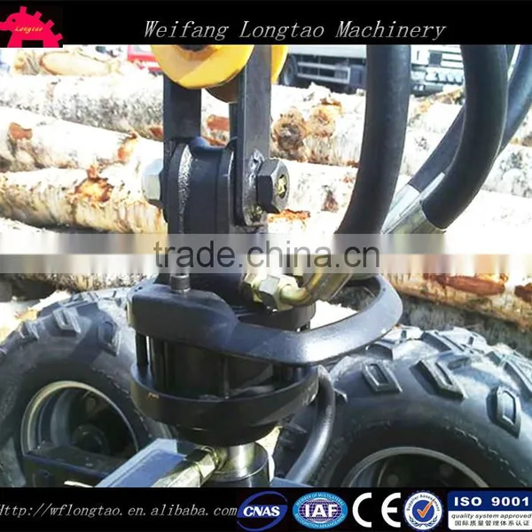Top Quality! Log Trailers With Grapple/ Log Loader Trailer With Crane photo-6