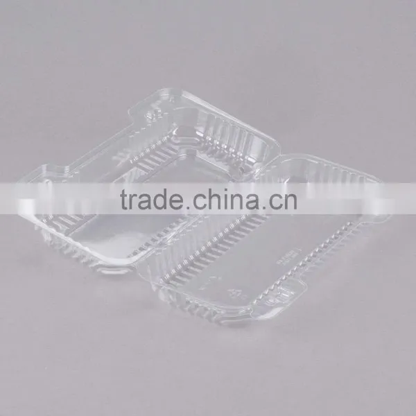 Duralock Clear Hinged Plastic Small Oblong Container, Clamshell Clear Take Out Food Box For Hotdog photo-5