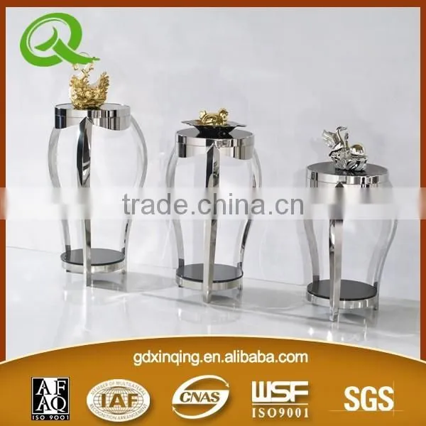 Y372 Metal Hanging Stainless Steel Flower Stand Marble Top Flower Stand photo-3