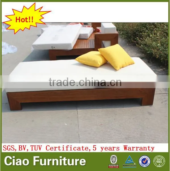 Luxury Garden Furniture Beach Teak Wood Sun Lounger photo-3