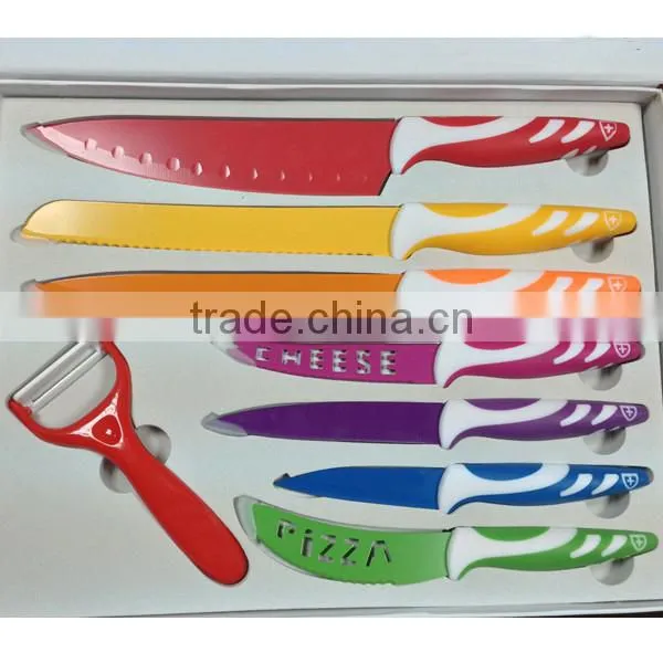 KN-9741 7pcs Colorful Non-stick Coating Knife Set photo-2
