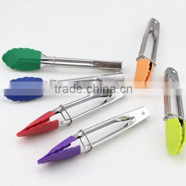 Stainless Steel Ergonomic Kitchen Tongs Silicone Kitchen Tongs Food Tongs photo-4