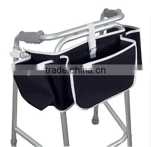 Topmedi 600Dx600d Polyester Oxford/PVC Coated Waterproof Apron Bag for Walking Aids