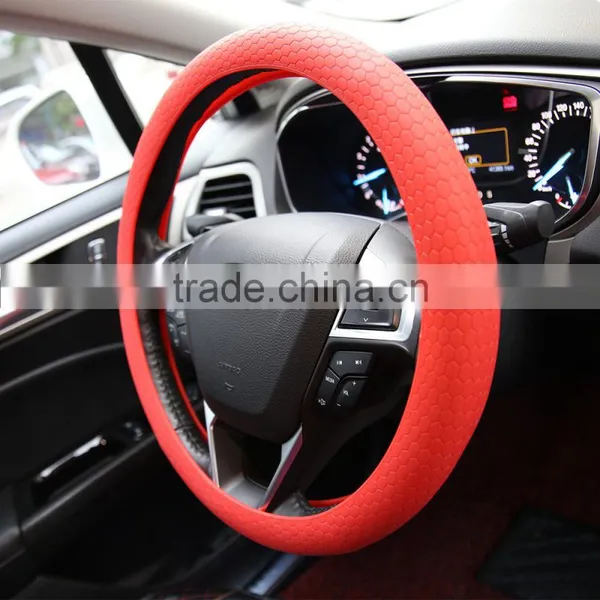 High Quality Safe Silicone Material Car Accessories Steering Wheel Cover photo-6