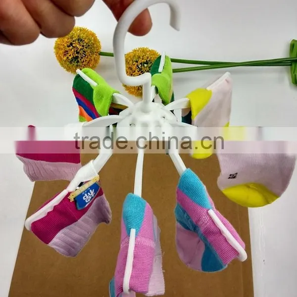 2017 Cheapest Than All ,hot Selling!! Plastic Sock Hanger\sock Drying Hanger\sock Dryer Hanger,8 Plastic Pegs, Only Hand Can Use