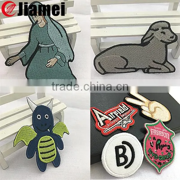 Fabric Logo Embroidery Patch Label Stitched for Clothing photo-2