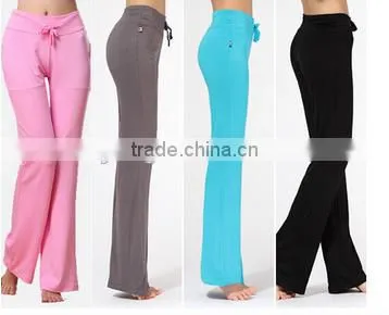 Wholesale Women Modal Yoga Leggings Pants Yoga Pants Sport Slim Pants photo-4