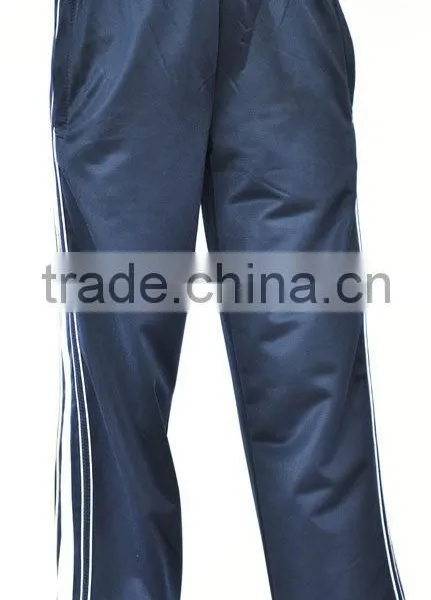 Hotest Sale Sport Pants 200g Polyester Tricot With Inner Brushed Pants With Zipper on Hem photo-3