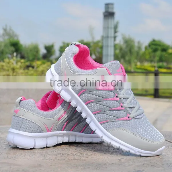MLS01083 2017 New Red Mesh Design Lace up Style Eva Sole Sport Shoes Women photo-3