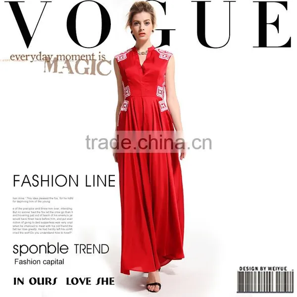Best Long Black Colors Women Dress Embroidered Plain Evening Dress photo-2