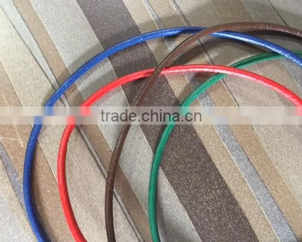 Colourfull Round 3mm Braided Leather Cord For Wholesale photo-6